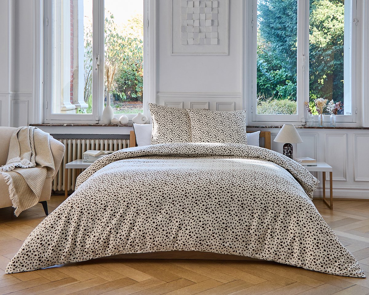 PACK HOUSSE DE COUETTE + TAIE(S) D'OREILLER Briac · Marron