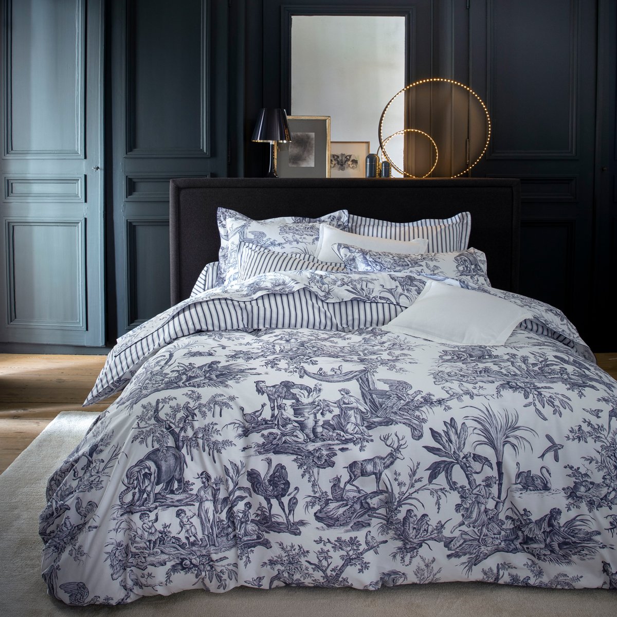 HOUSSE DE COUETTE 4 Continents · Blanc/Bleu