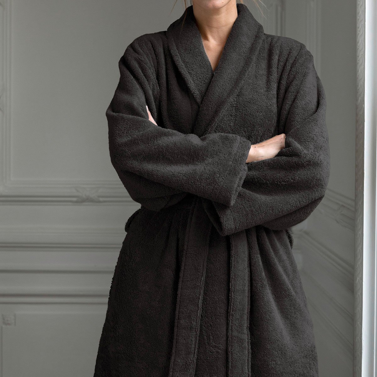 PEIGNOIR Pétale · Poivre