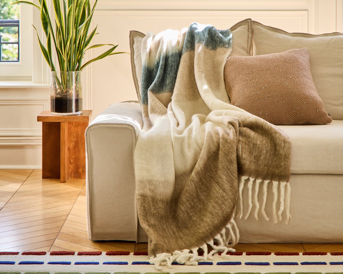 PLAID Bruna · Bleu Sarcelle