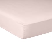 DRAP HOUSSE Pure White Percale Lavée · Pink