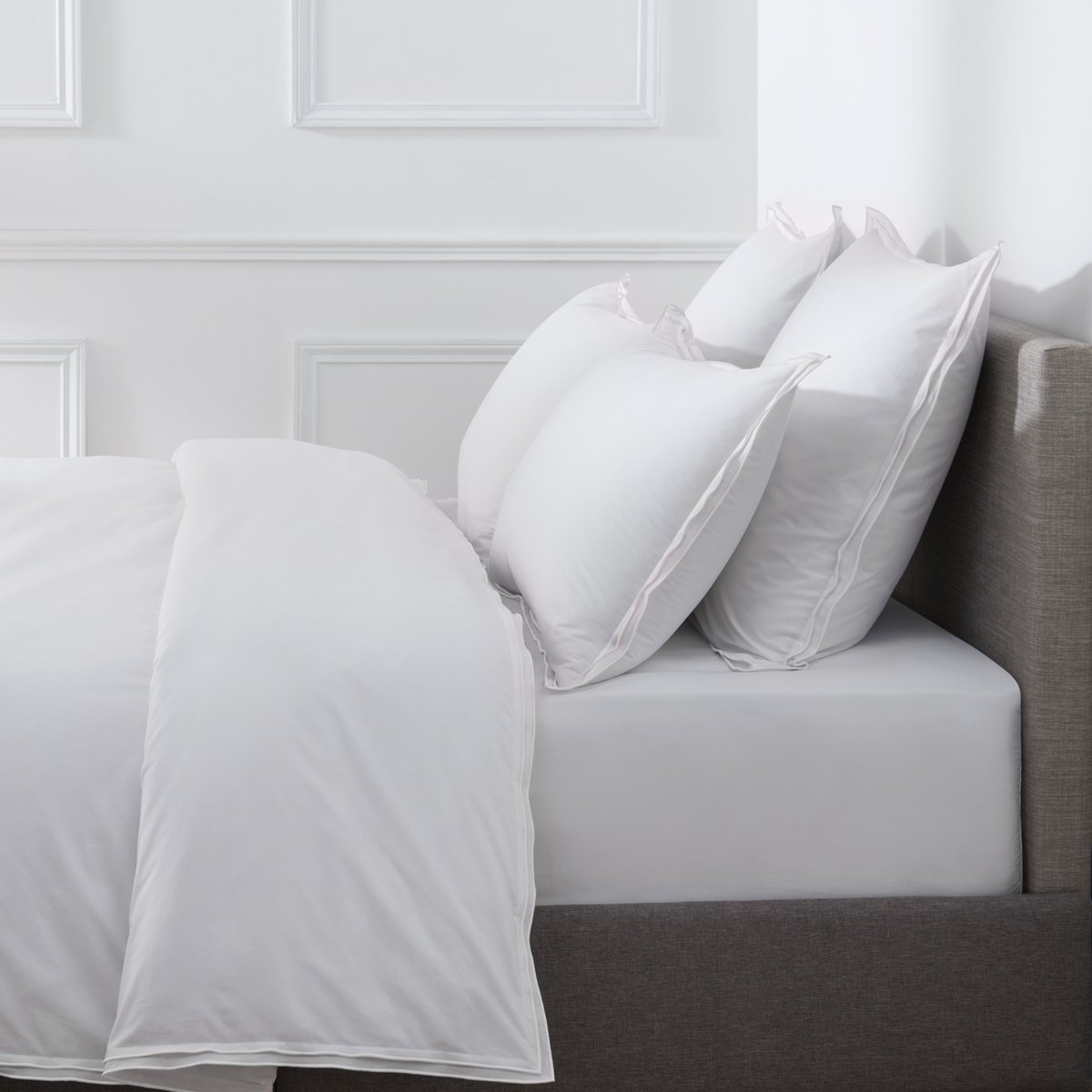 HOUSSE DE COUETTE Pure White Percale Lavée · Blanc · Finition Blanche