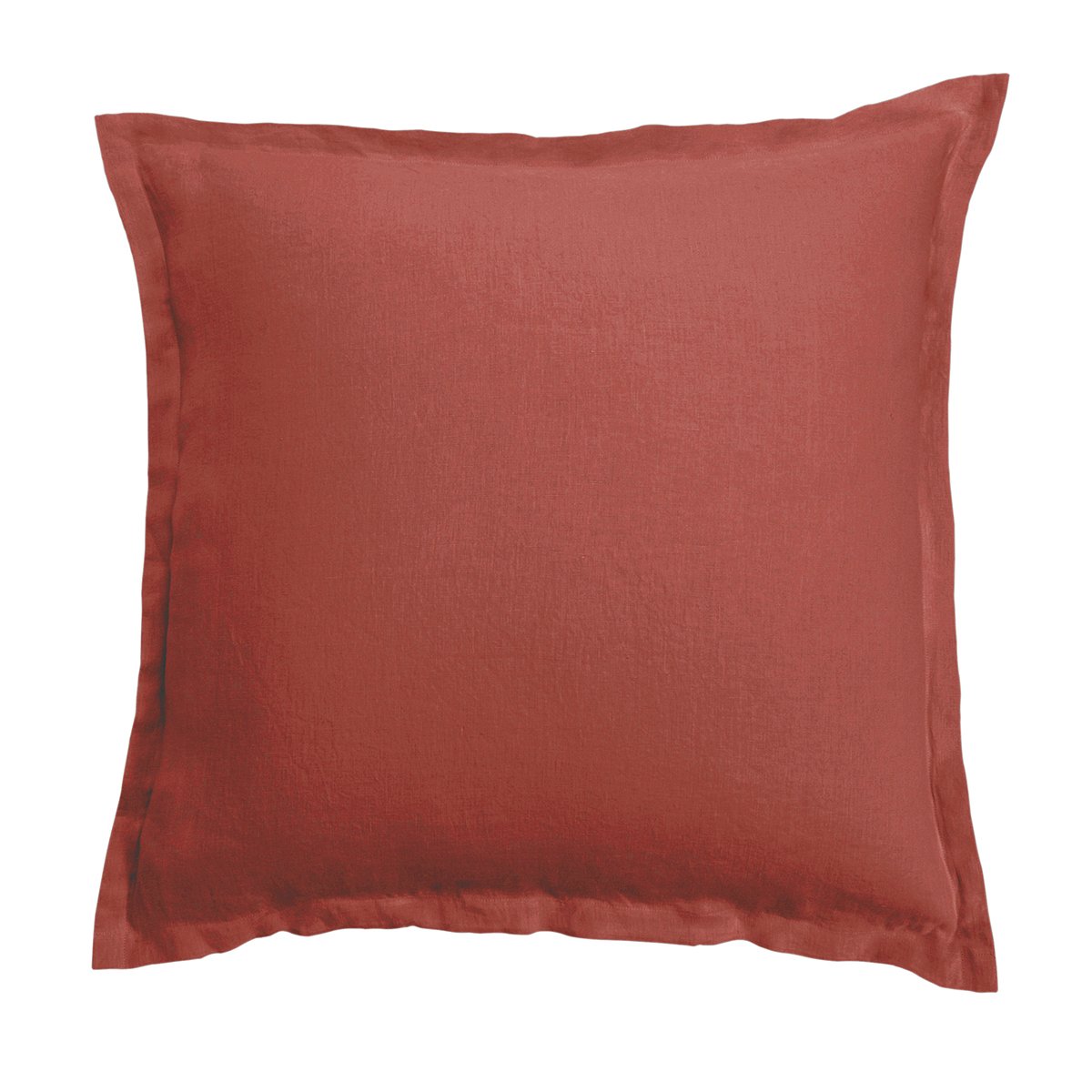 TAIE D'OREILLER Lin Lavé Lina · Terracotta