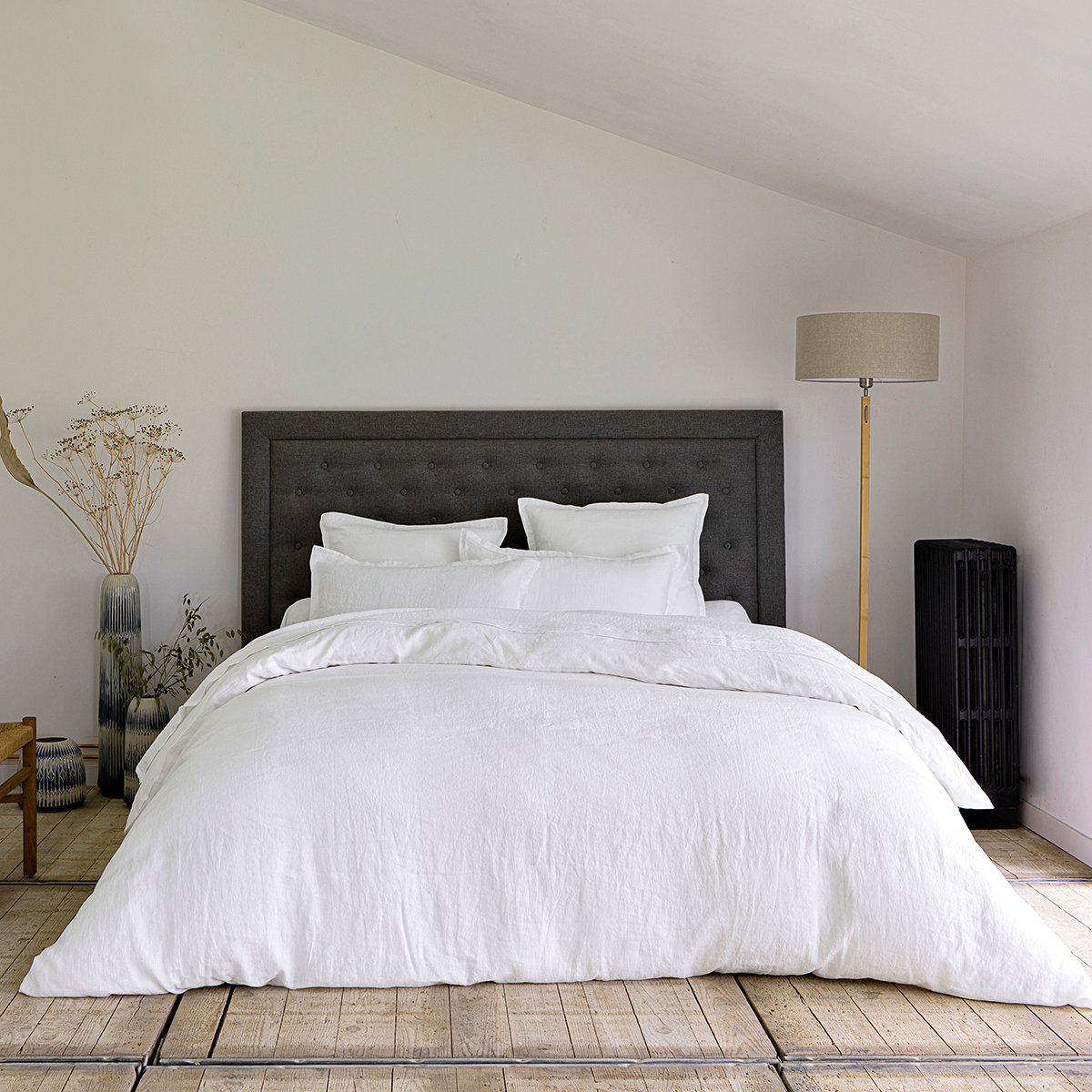 HOUSSE DE COUETTE Lin Lavé Lina · Blanc