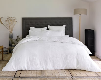 HOUSSE DE COUETTE Lin Lavé Lina · Blanc
