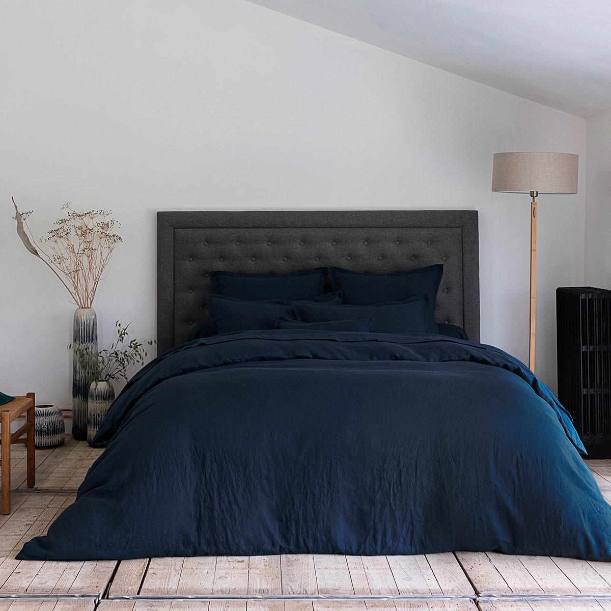 HOUSSE DE COUETTE Lin Lavé Lina · Bleu De Chine