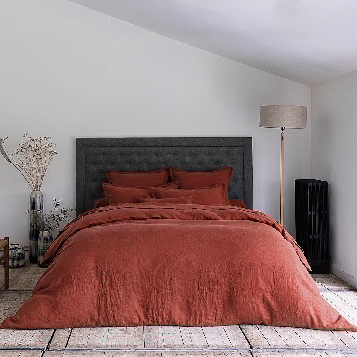 HOUSSE DE COUETTE Lin Lavé Lina · Terracotta