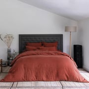 HOUSSE DE COUETTE Lin Lavé Lina · Terracotta