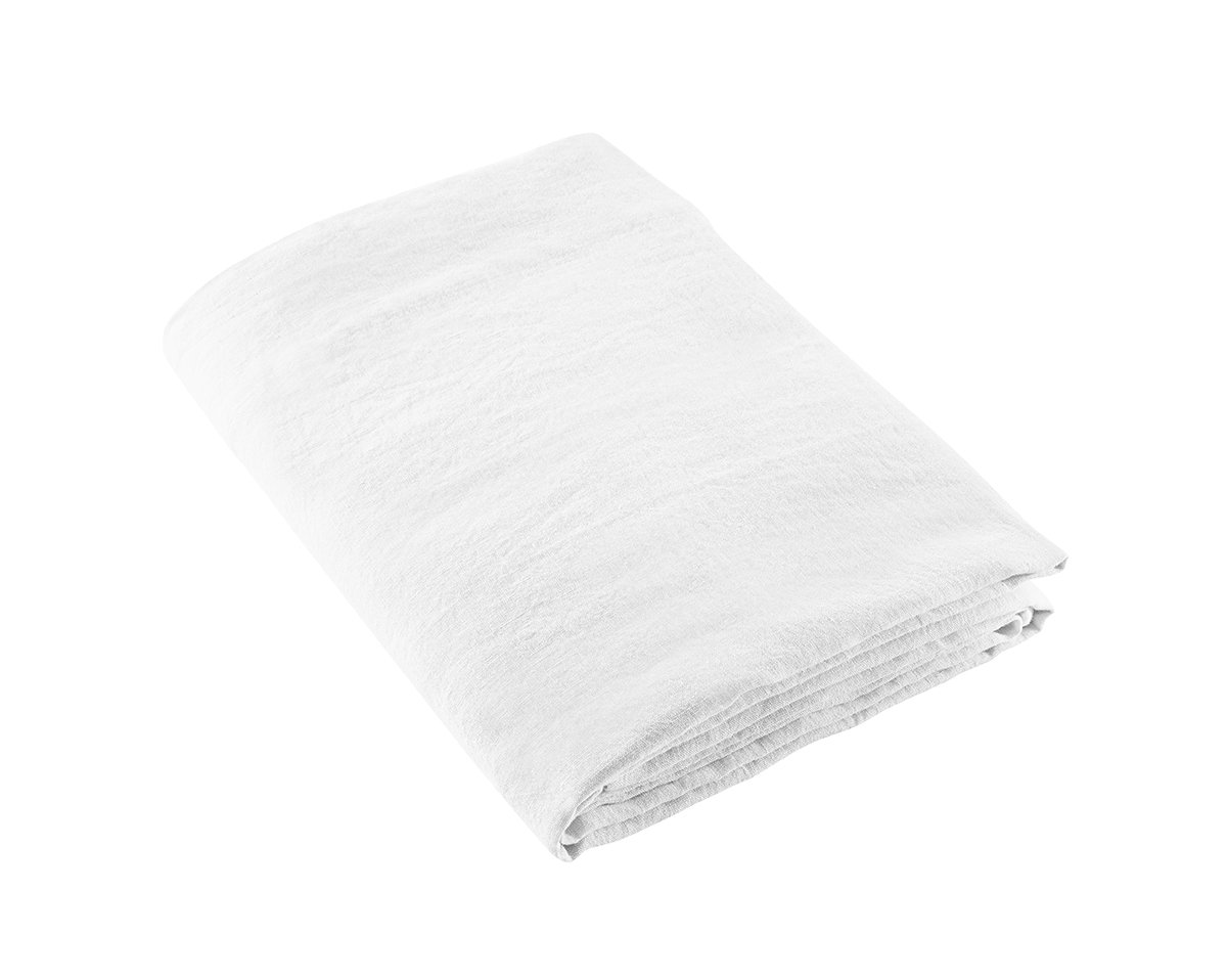 anne de solène DRAP PLAT Lin Lavé Lina · Blanc