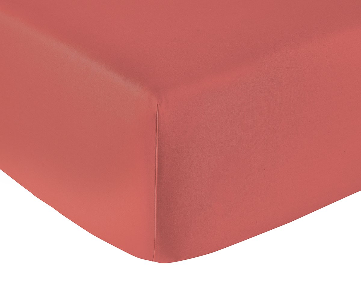 FITTED SHEET Vexin · Terracotta