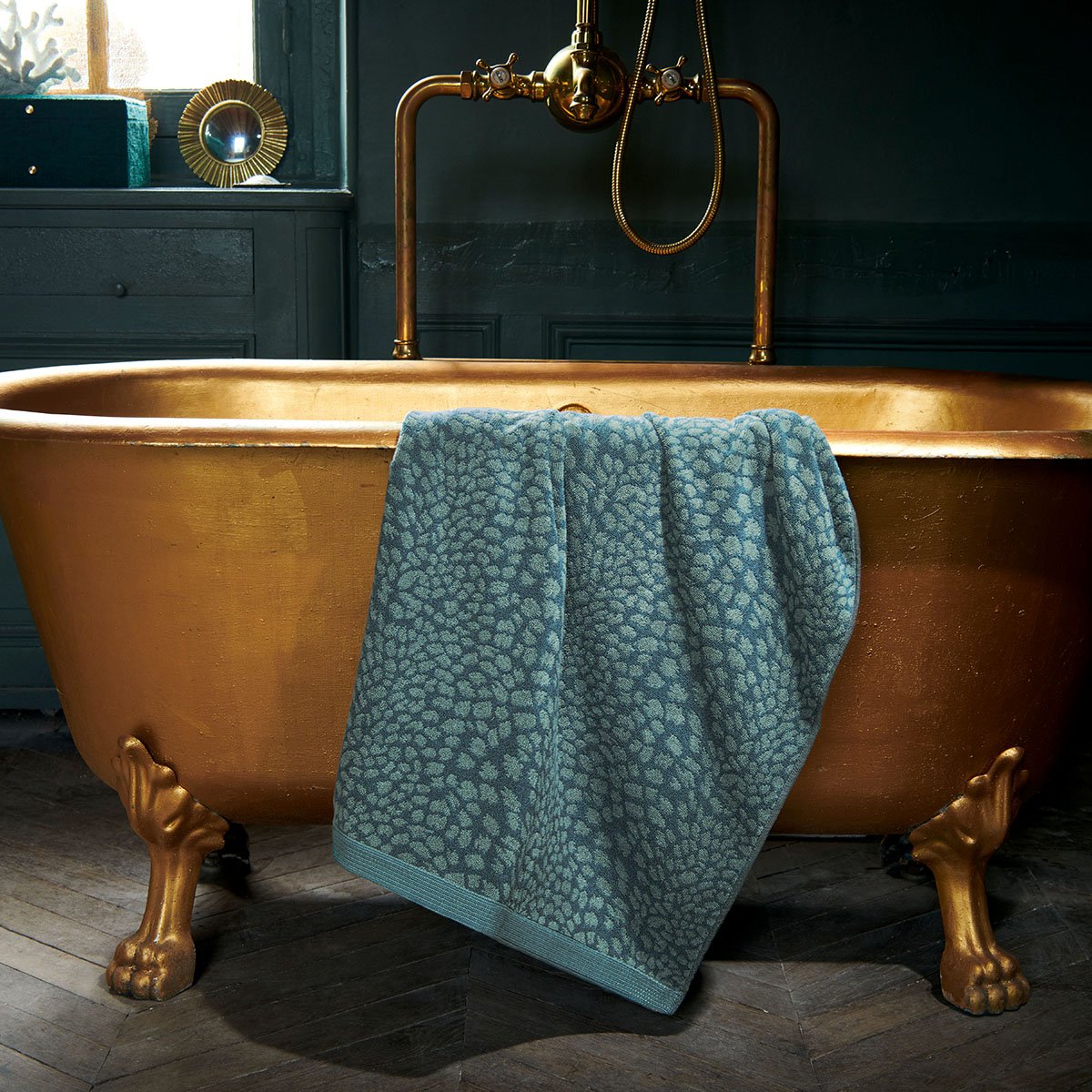 BATH SHEET Imaginaire · Vert canard