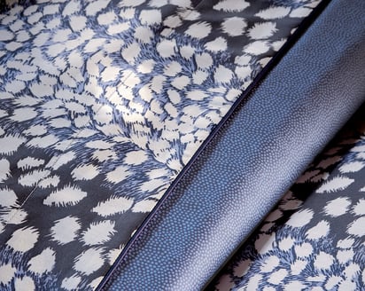 DRAP PLAT Imaginaire · Bleu nuit