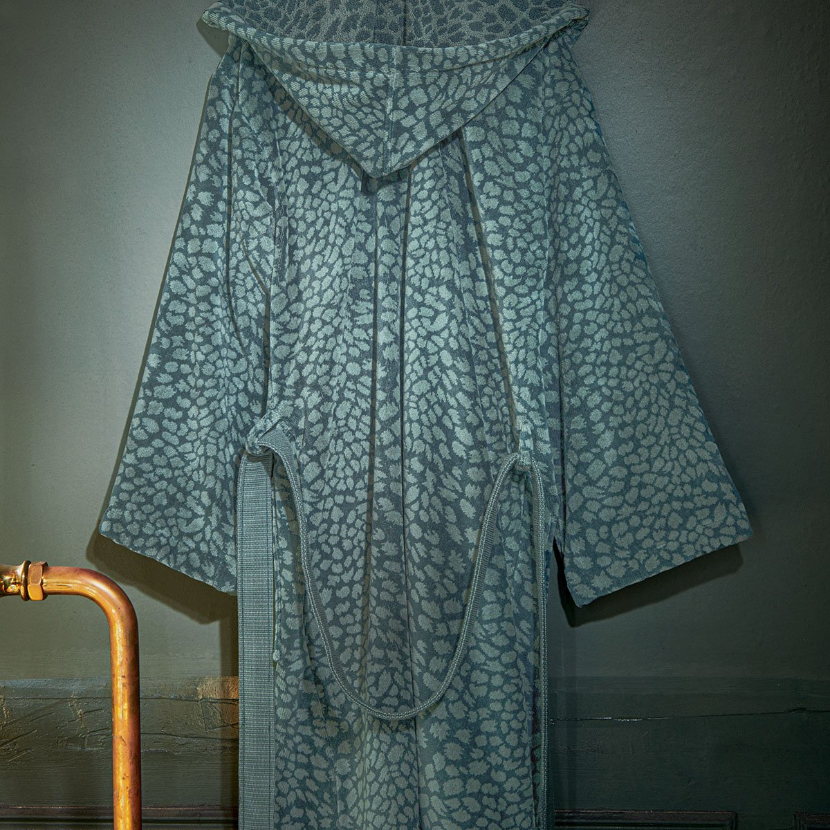 HOODED BATHROBE Imaginaire · Vert canard