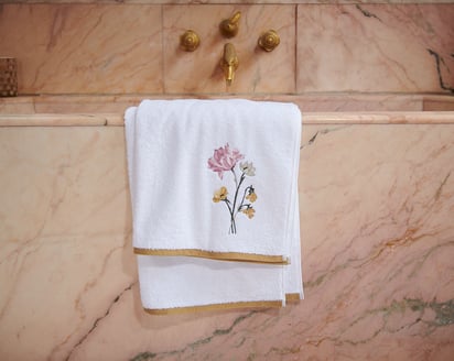 DRAP DE DOUCHE Perle lune