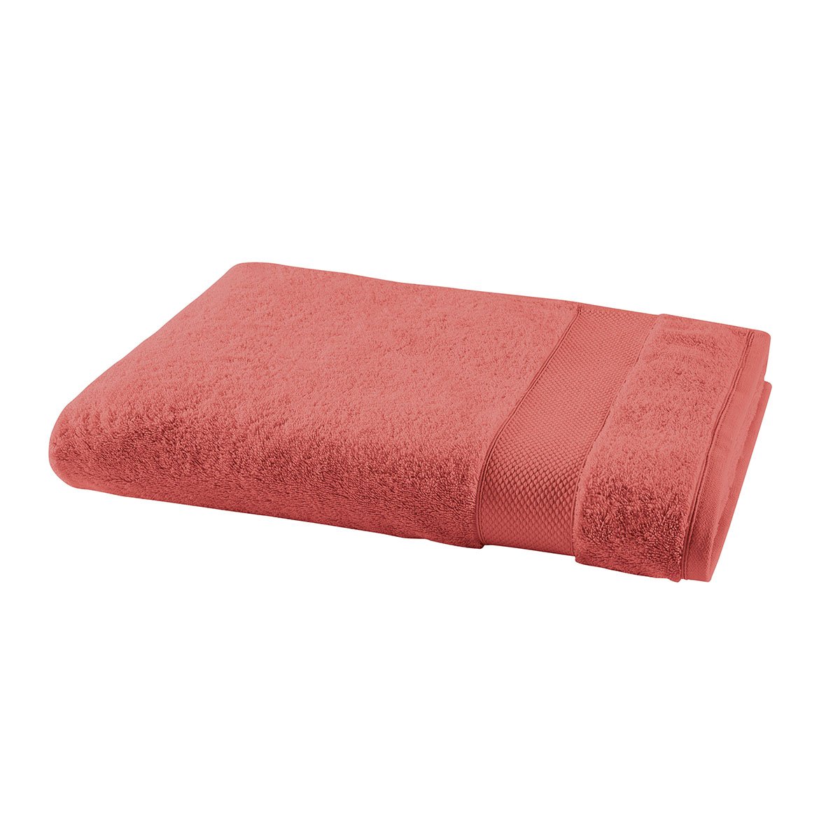 DRAP DE DOUCHE Pétale · Terre de sienne