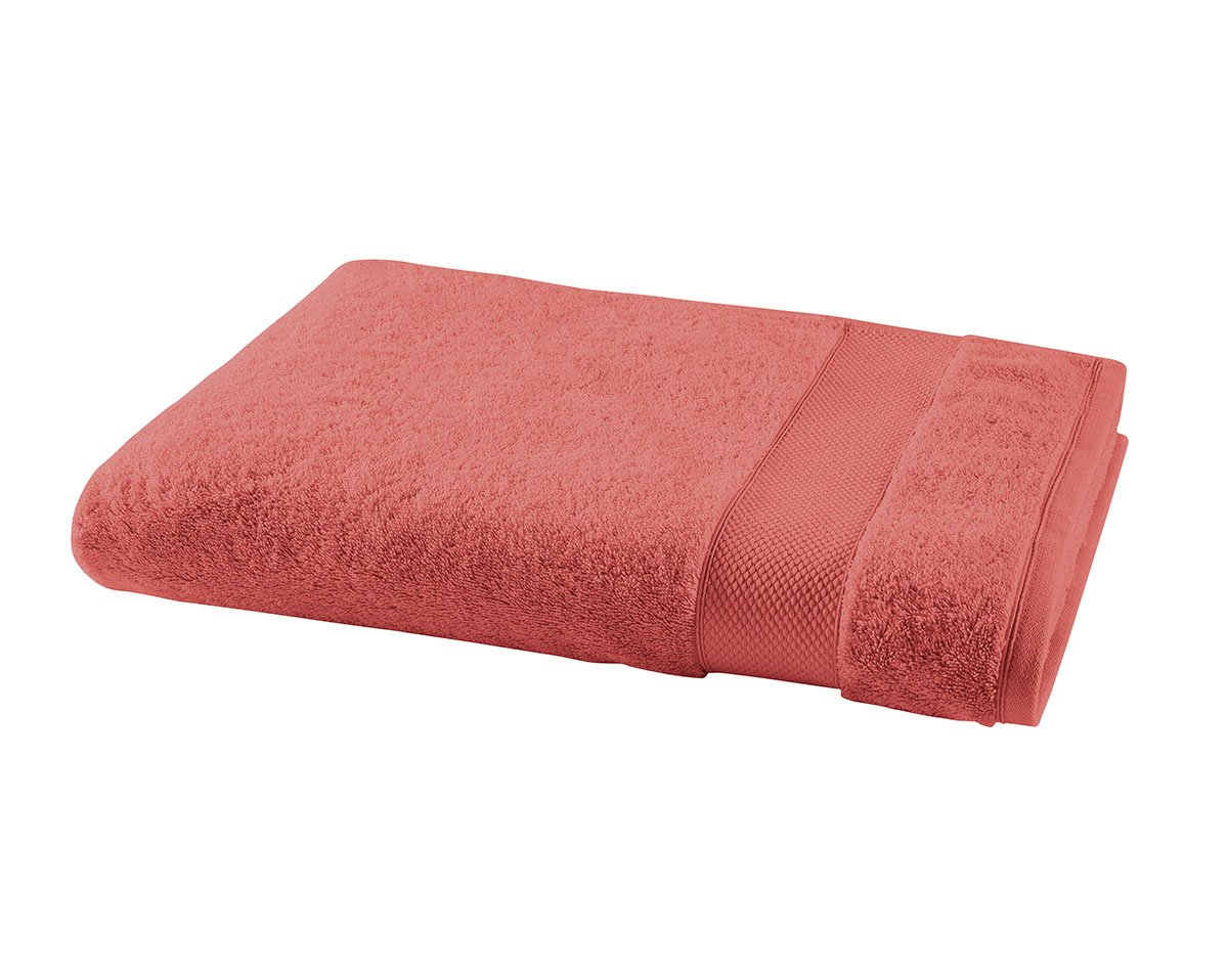 anne de solène DRAP DE DOUCHE Pétale · Terre de sienne