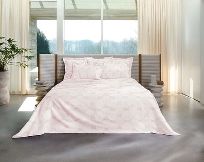 JETE DE LIT Dahlia · Rose