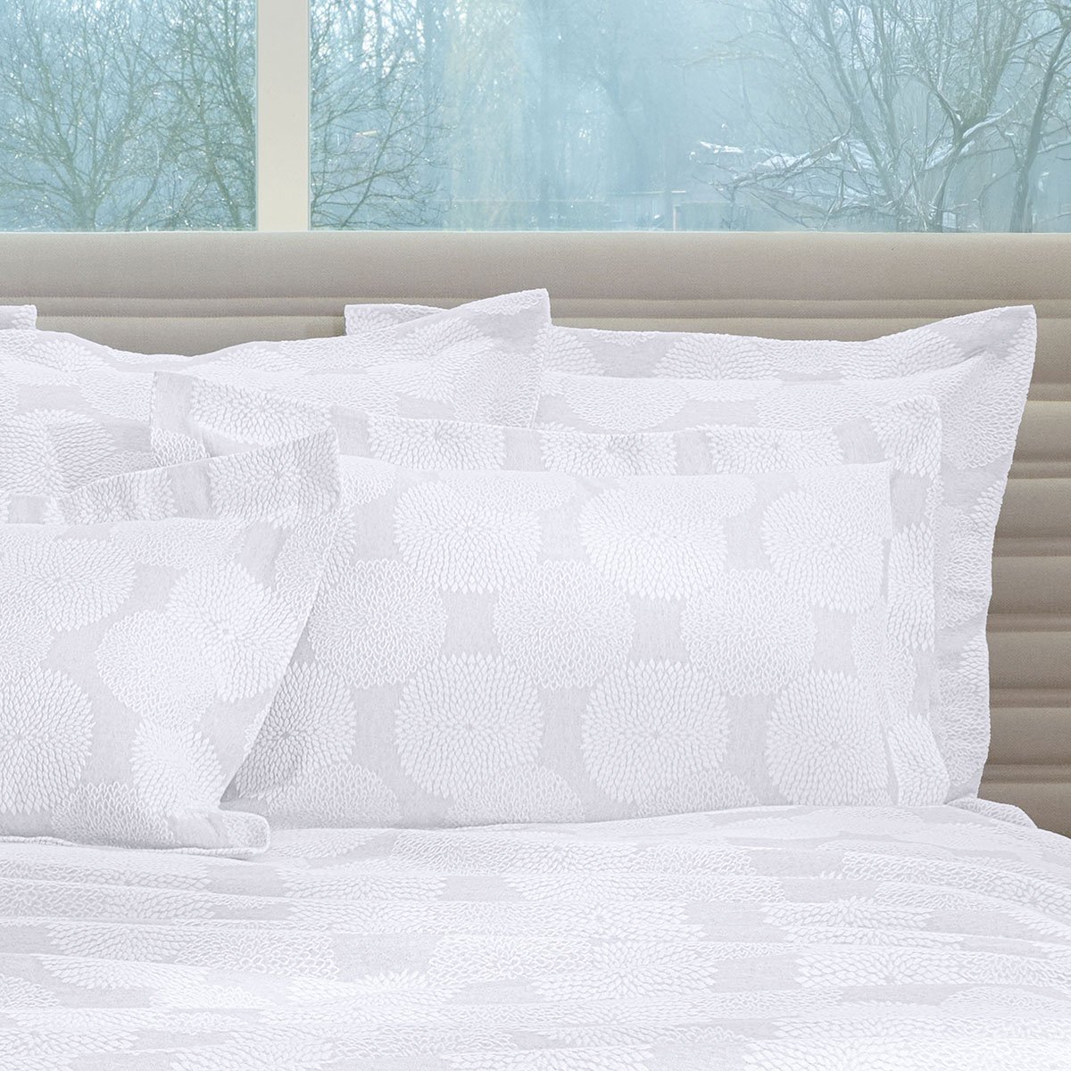 EURO SHAM Dahlia · Blanc