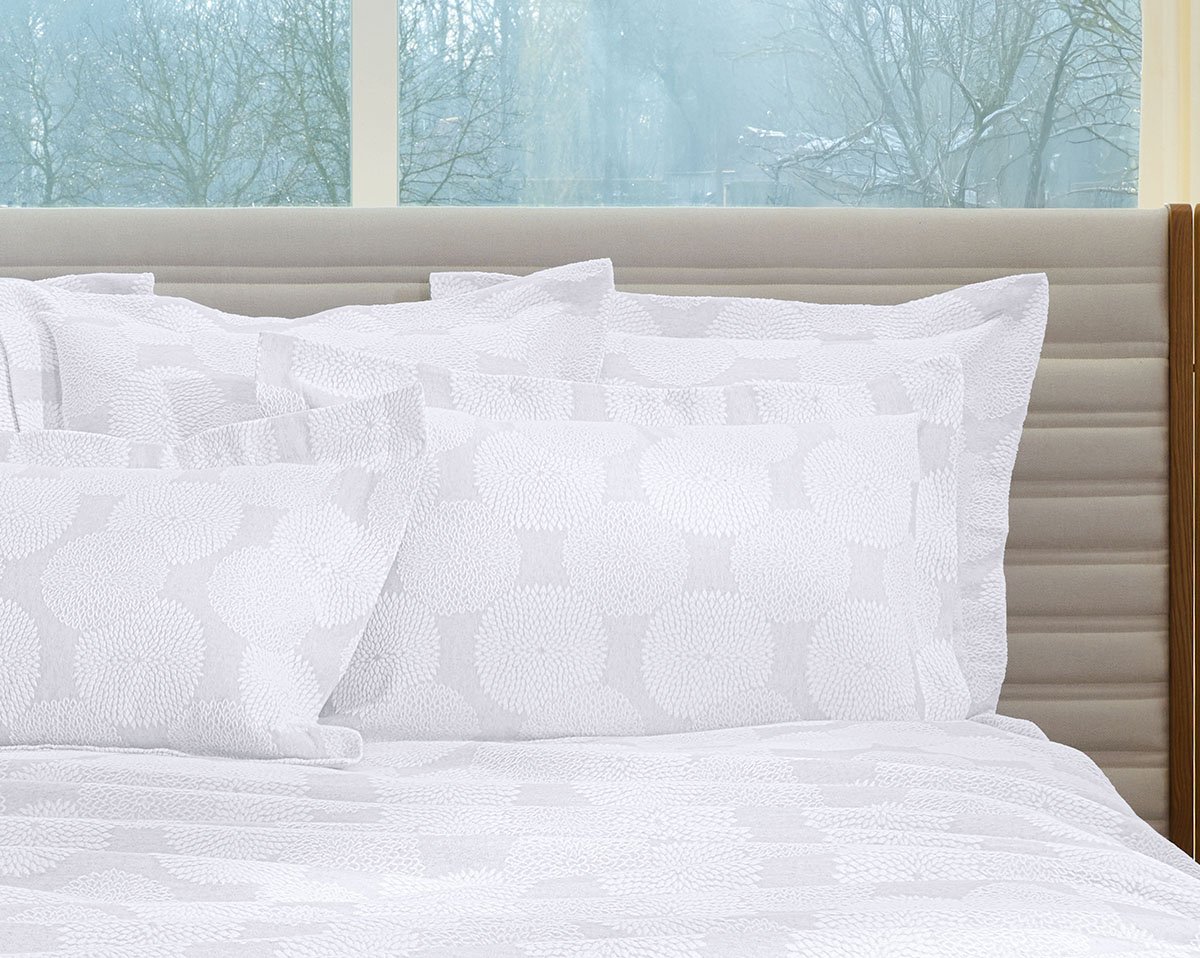 EURO SHAM Dahlia · Blanc