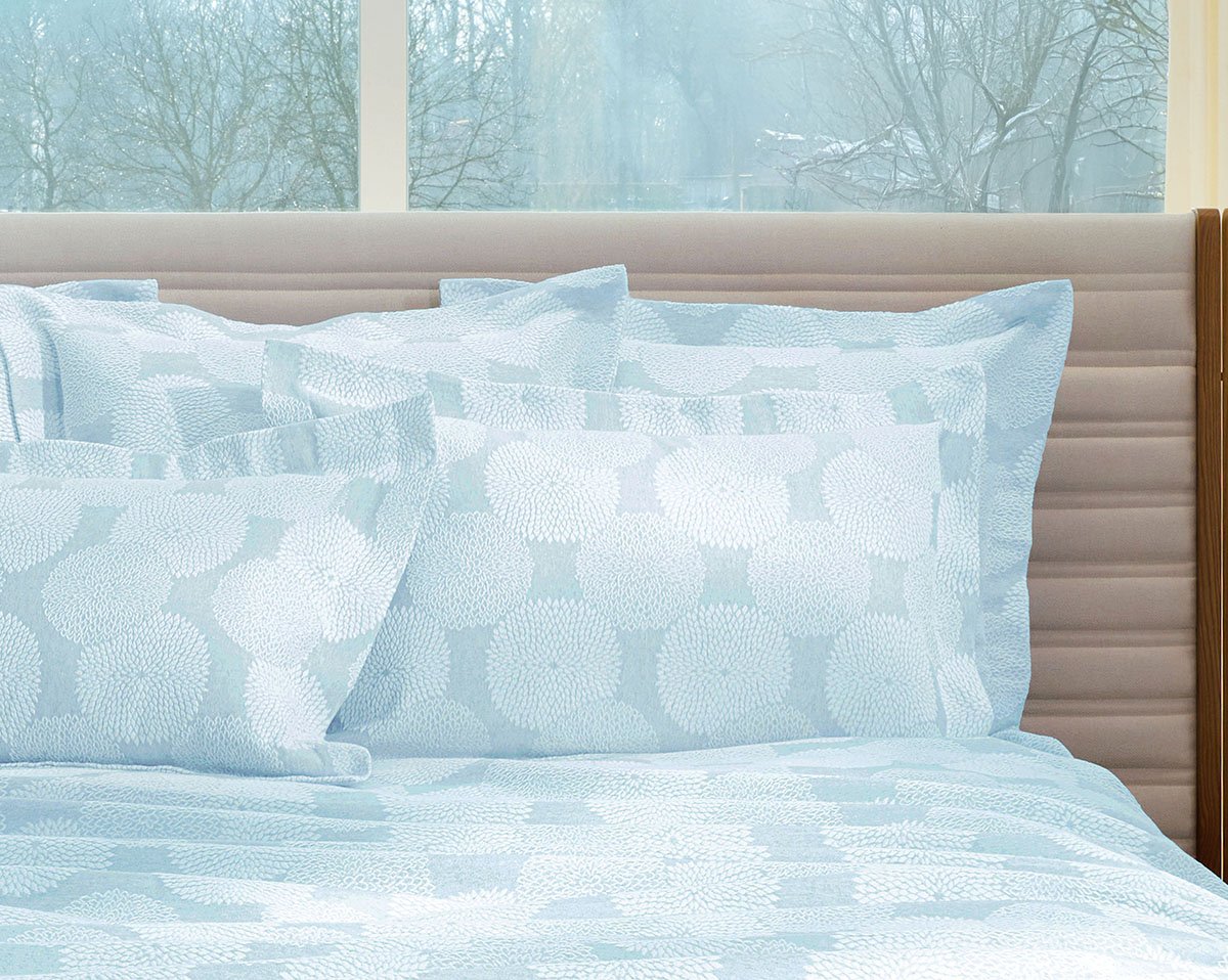 TAIE D'OREILLER Dahlia · Bleu