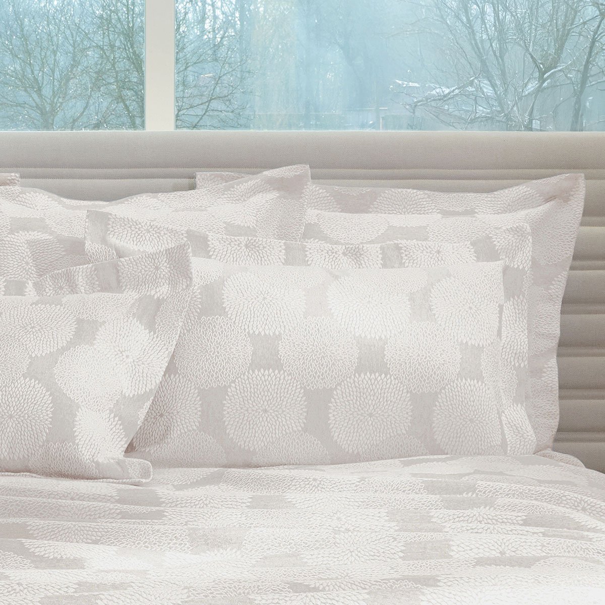 TAIE D'OREILLER Dahlia · Grège