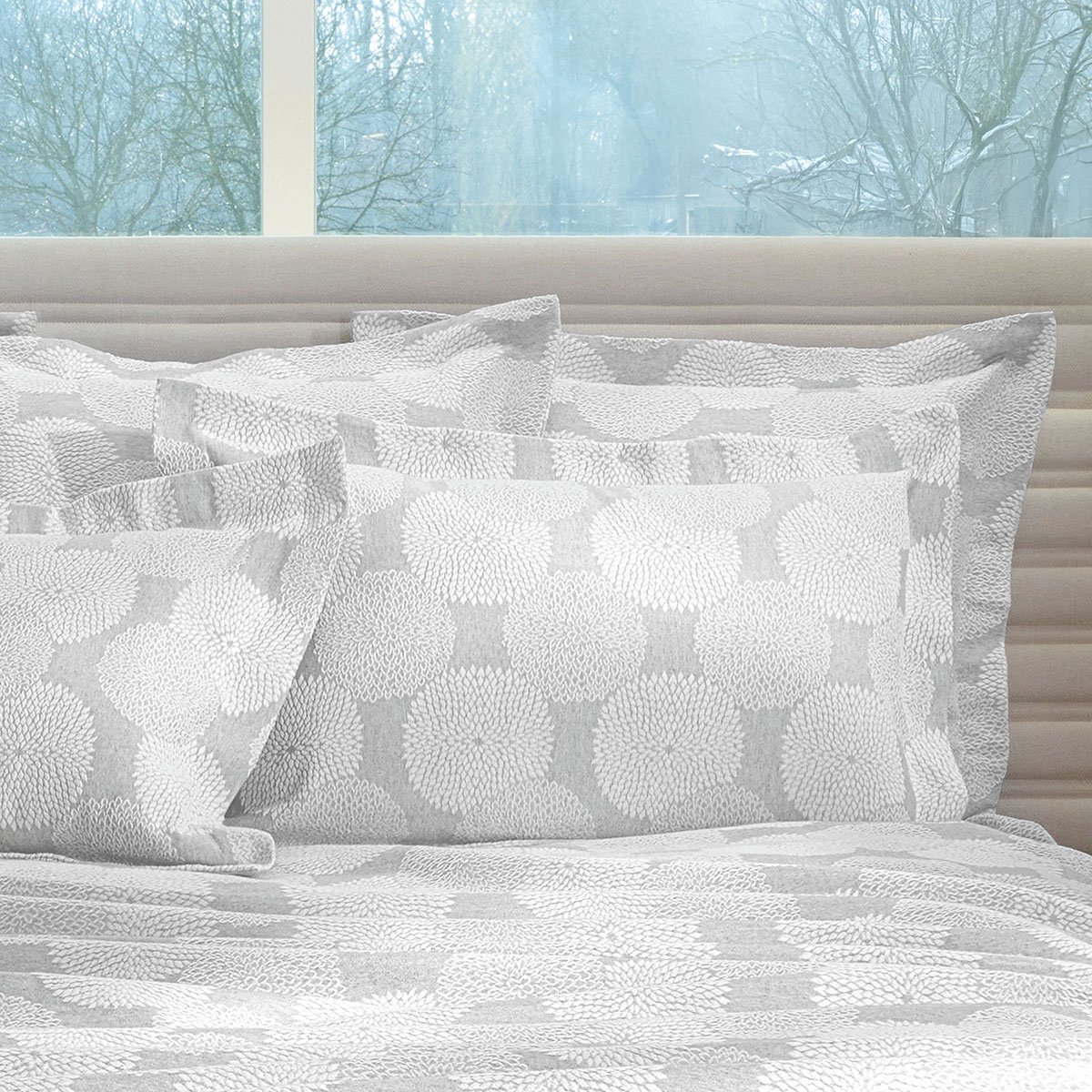 TAIE D'OREILLER Dahlia · Gris