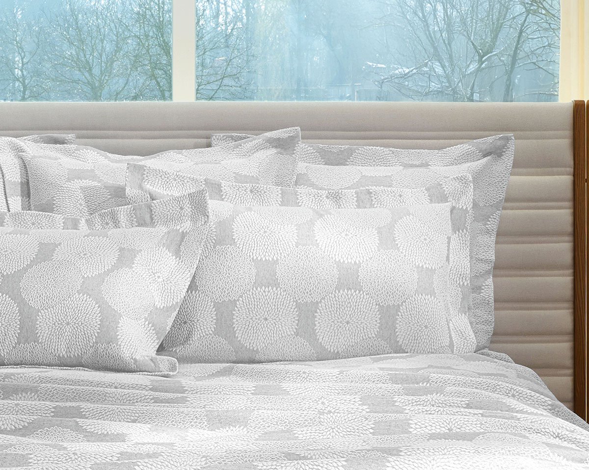 TAIE D'OREILLER Dahlia · Gris