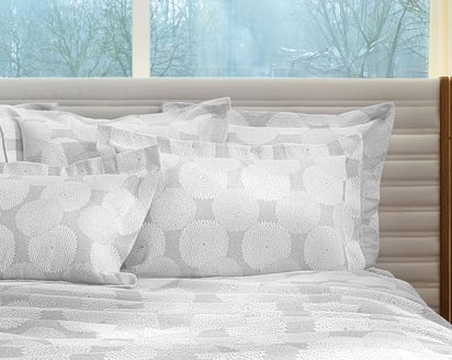 TAIE D'OREILLER Dahlia · Gris