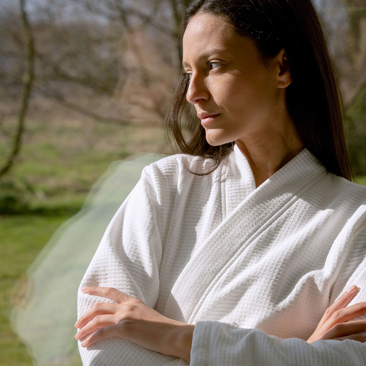 PEIGNOIR Naïade · Blanc