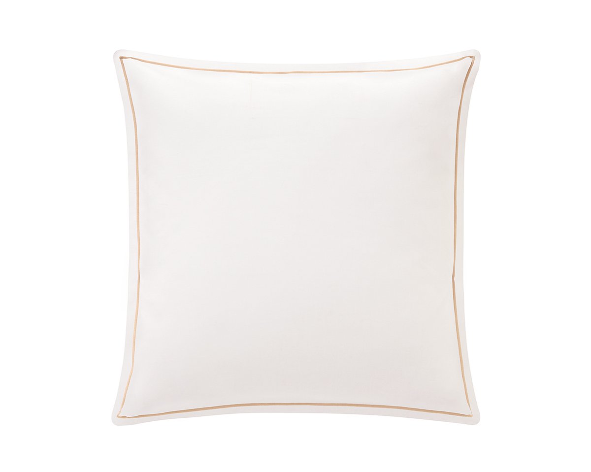 TAIE D'OREILLER Vendôme · Blanc / Grège