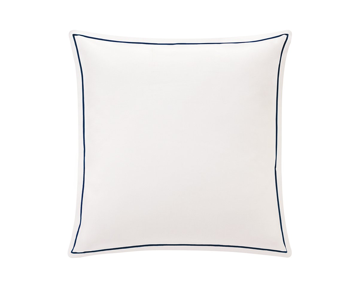 TAIE D'OREILLER Vendôme · Blanc / Marine