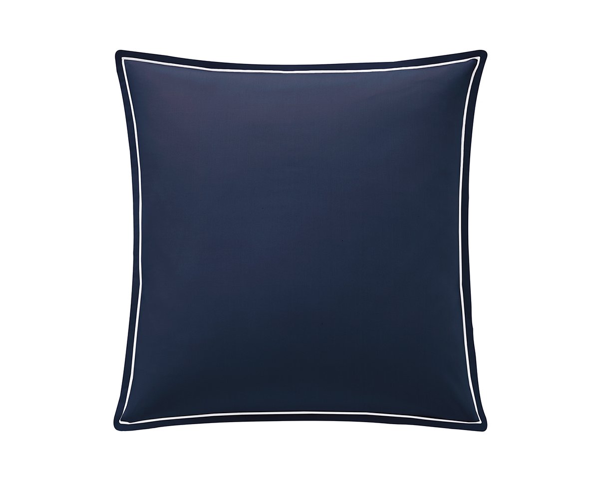 TAIE D'OREILLER Vendôme · Marine / Blanc