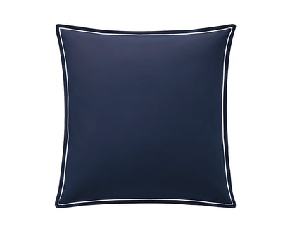 TAIE D'OREILLER Vendôme · Marine / Blanc