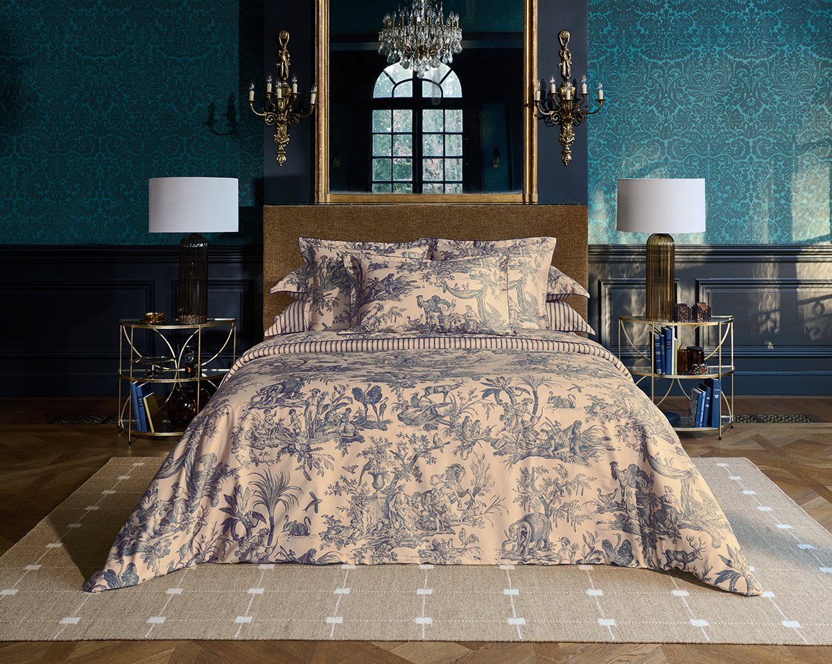 HOUSSE DE COUETTE 4 continents · Bronze/marine
