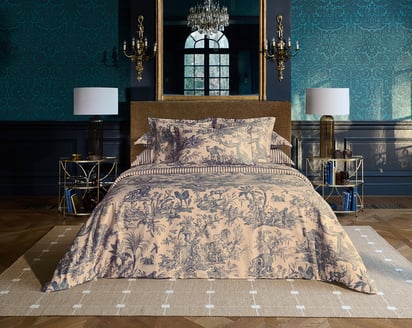 HOUSSE DE COUETTE 4 continents · Bronze/marine