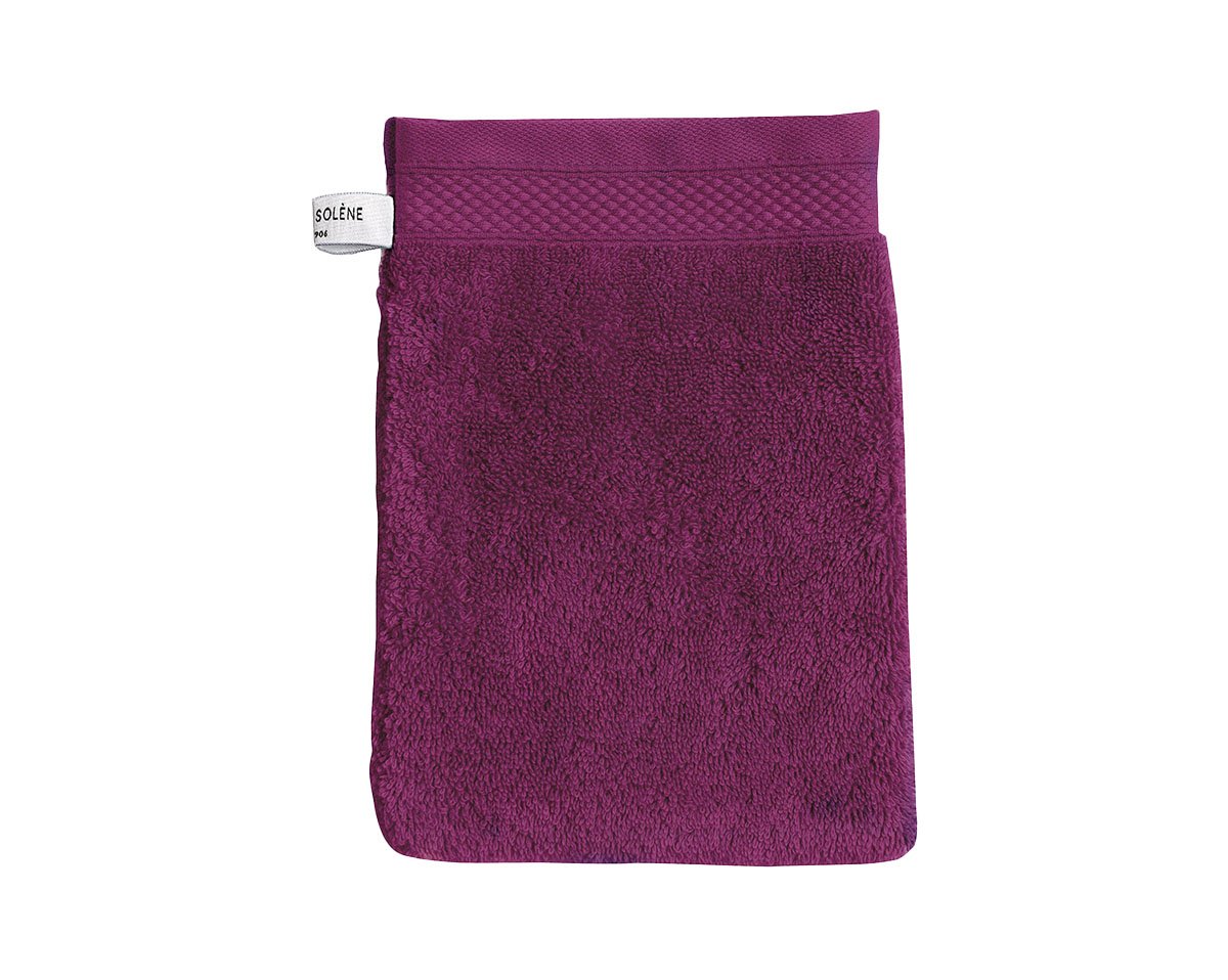 GANT DE TOILETTE Bulle · Prune