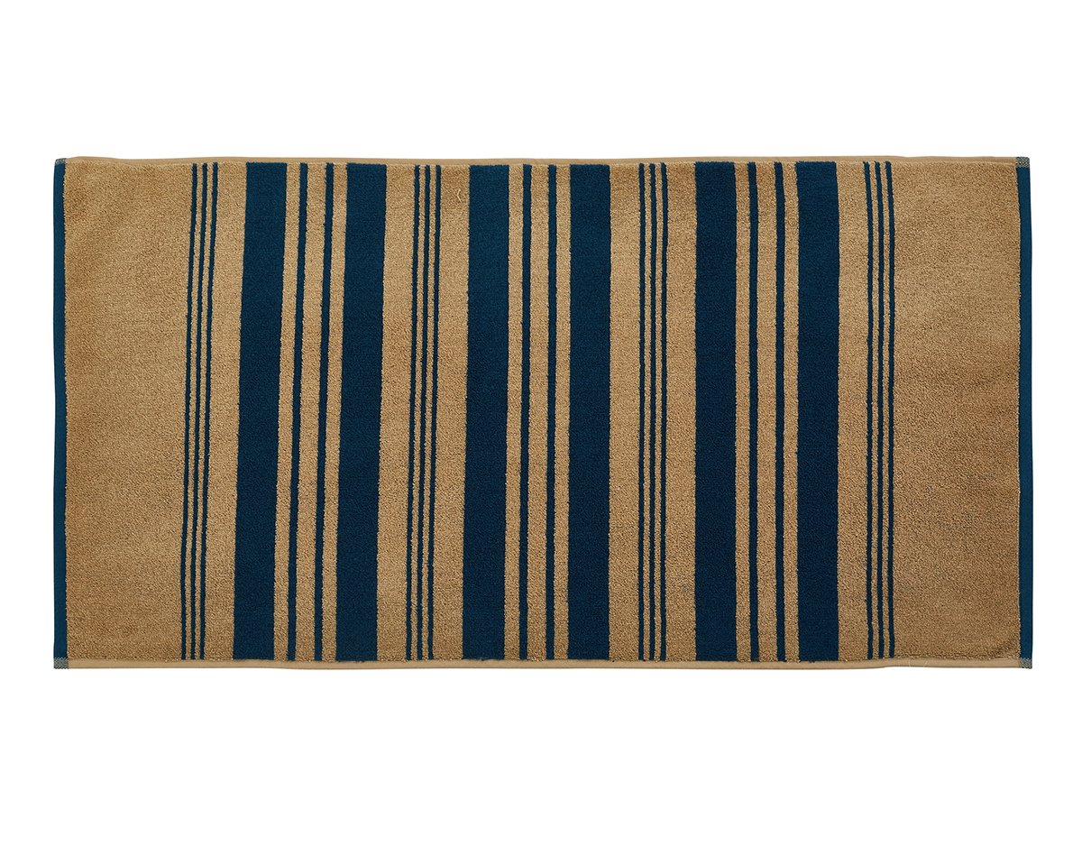 anne de solène SERVIETTE INVITE Alchimie · Beige/Bleu