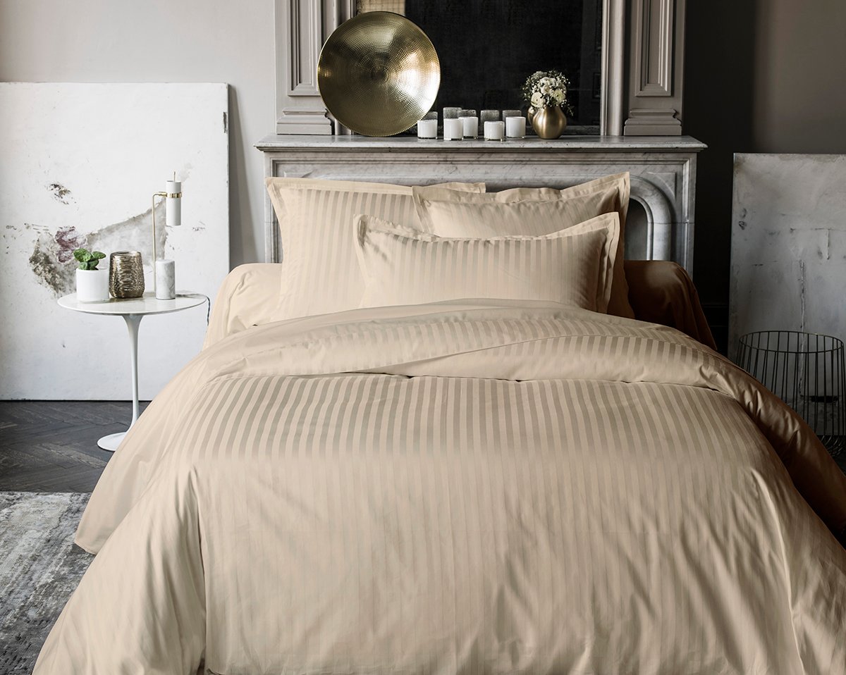 anne de solène HOUSSE DE COUETTE Allure Discrétion · Grège