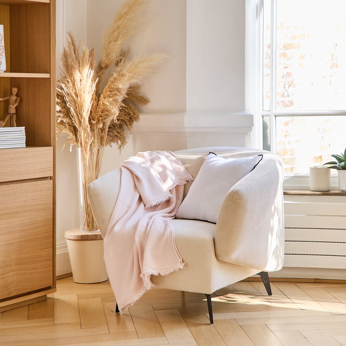 PLAID Arielle · Rose poudré