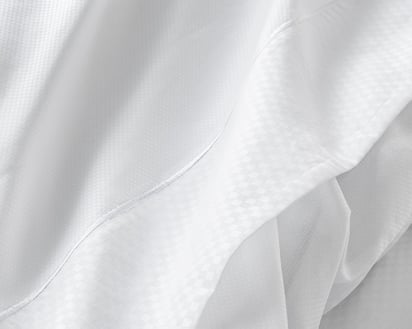 DRAP PLAT Bord De Mer · Blanc/Blanc