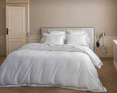 HOUSSE DE COUETTE Breteuil · Blanc/Vert