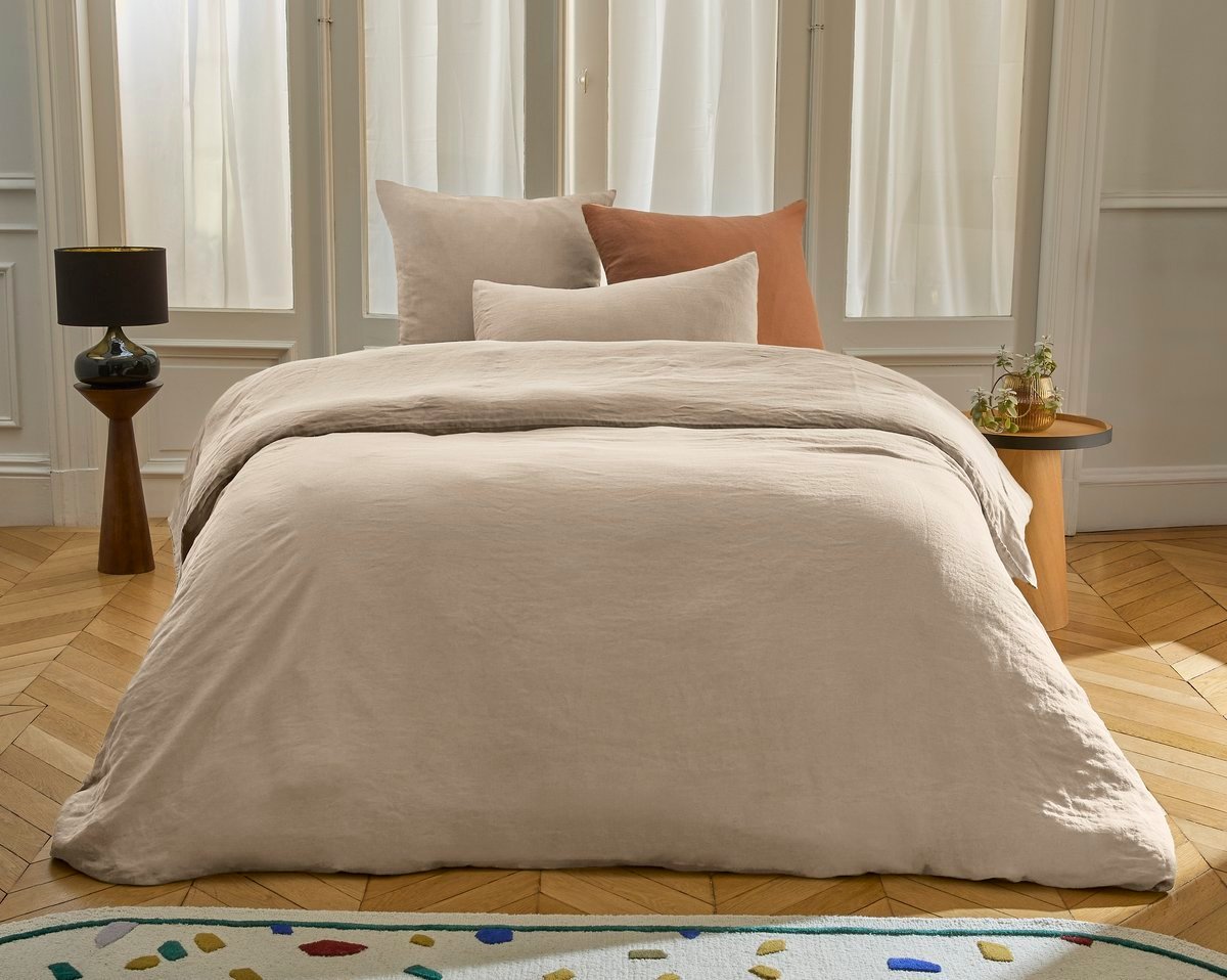 HOUSSE DE COUETTE Brunel · Naturel