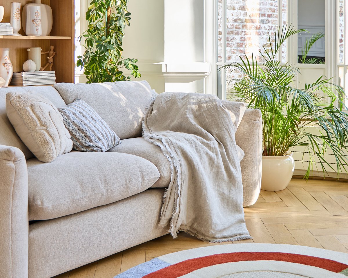 PLAID GARNI Brunelle · Naturel