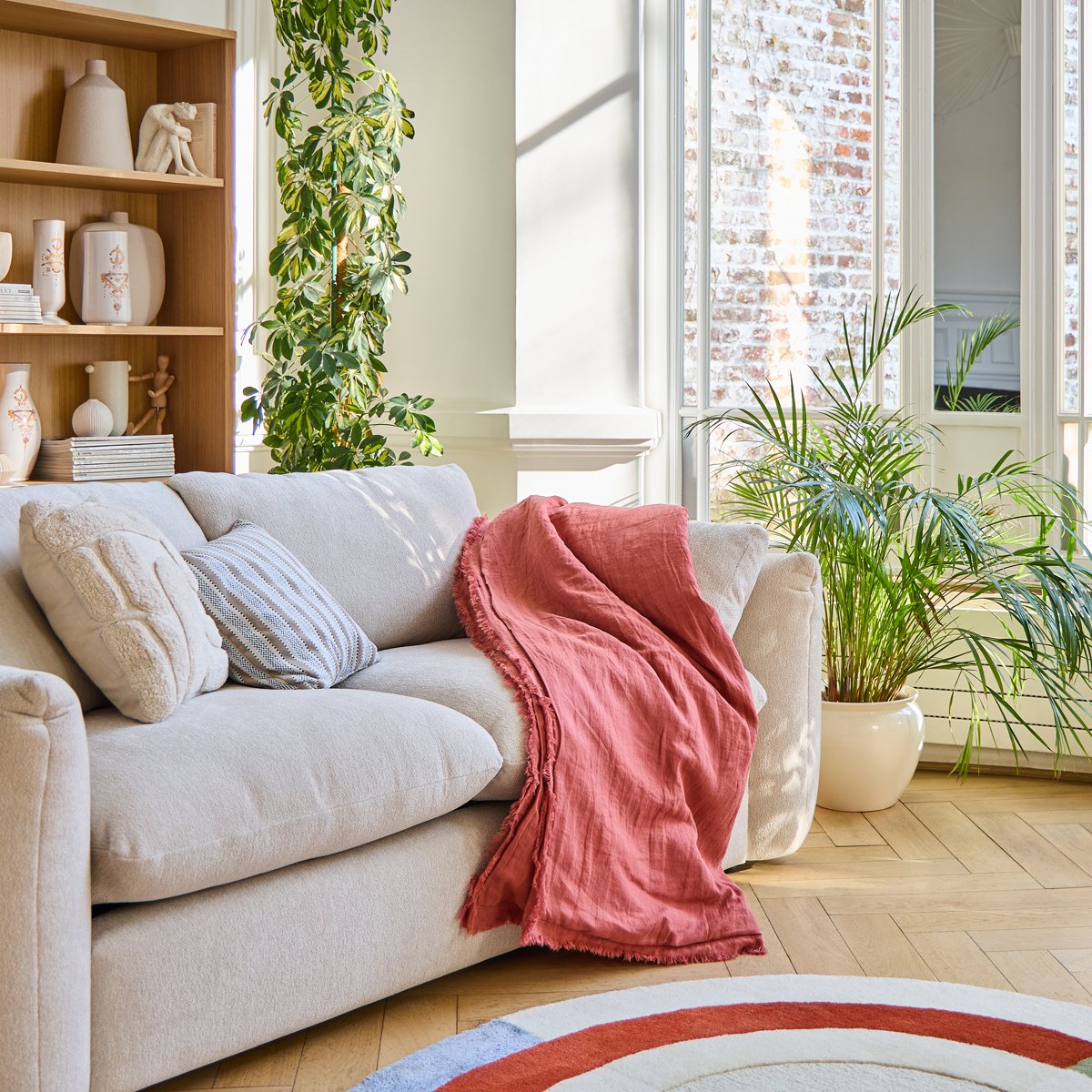 PLAID GARNI Brunelle · Terracotta