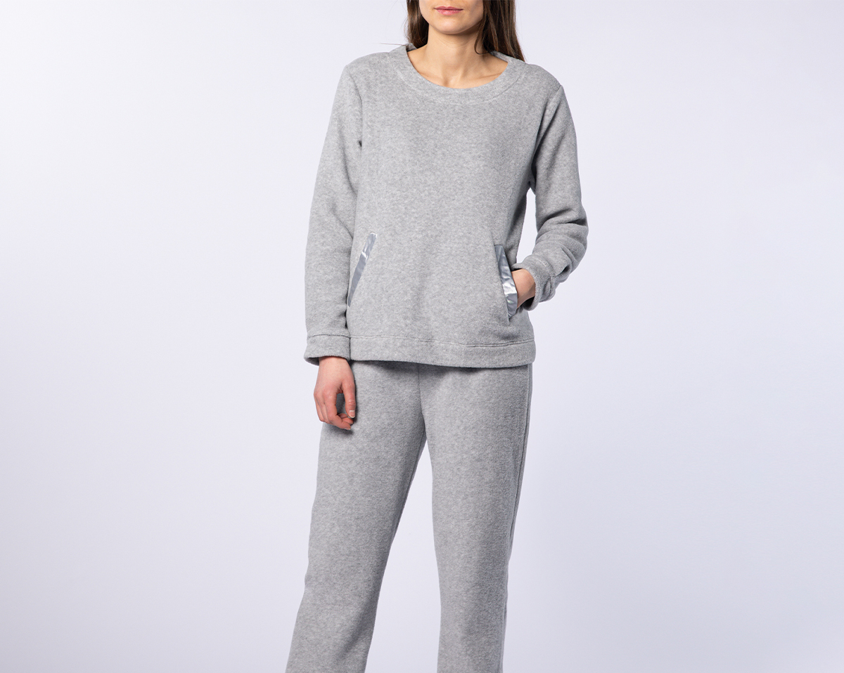 anne de solène PYJAMA Micro · gris chiné