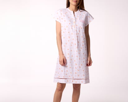 CHEMISE DE NUIT LONGUE Poppi · clementine