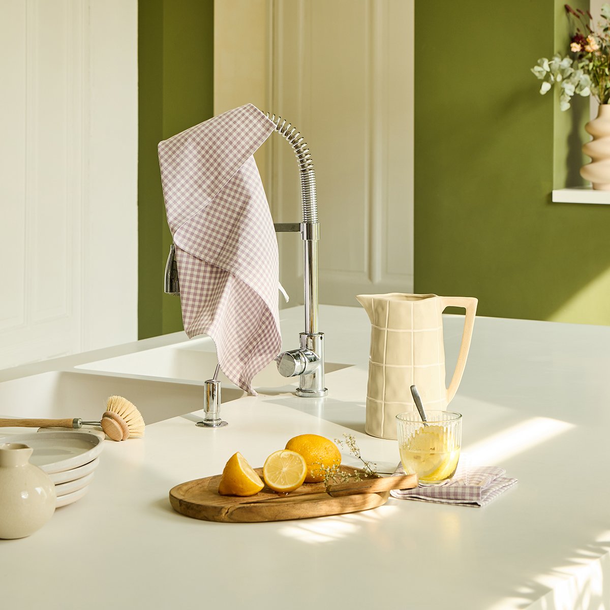 LOT DE 2 SERVIETTES DE TABLE Colette · Lilas