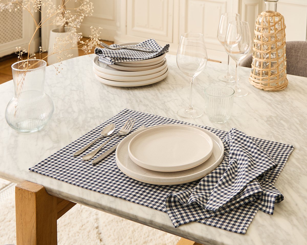 SET DE TABLE Colette · Bleu marine