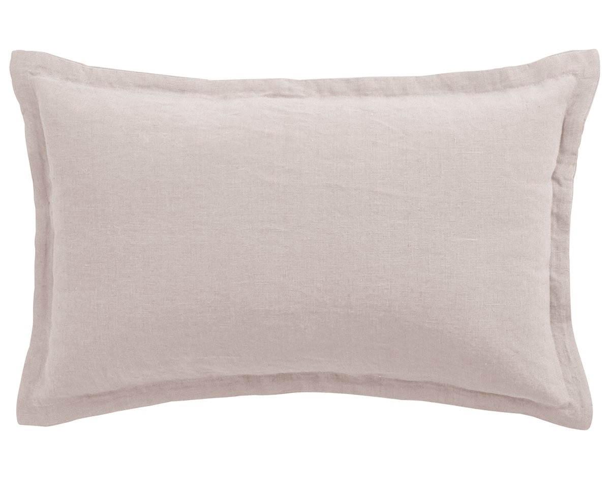 anne de solène COUSSIN LIN LAVE Rectangulaire · Nude