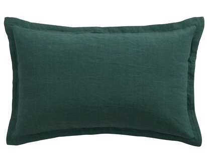 COUSSIN LIN LAVE Rectangulaire · Vert Sapin